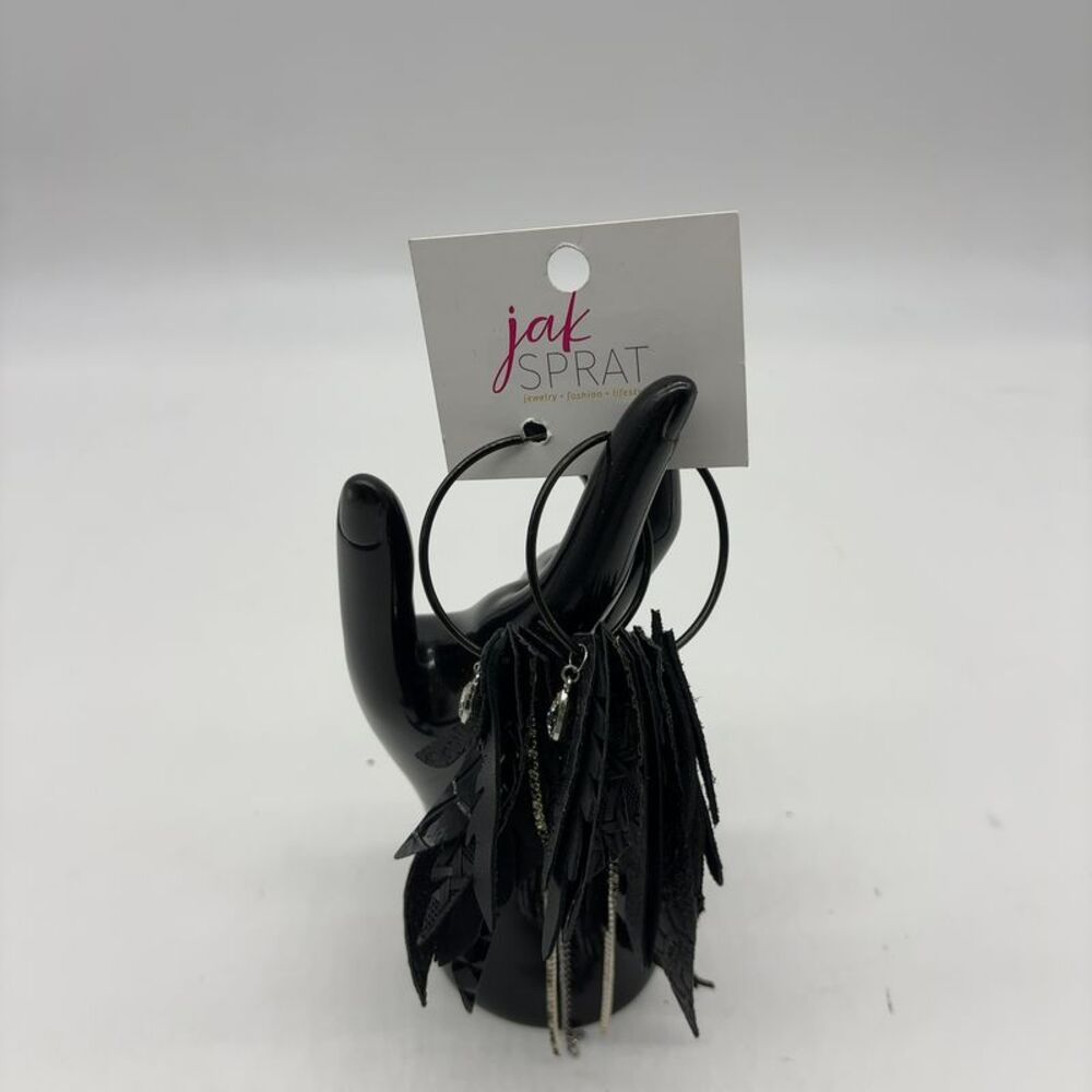 Jak Sprat Mic Drop-Black Jak Earrings